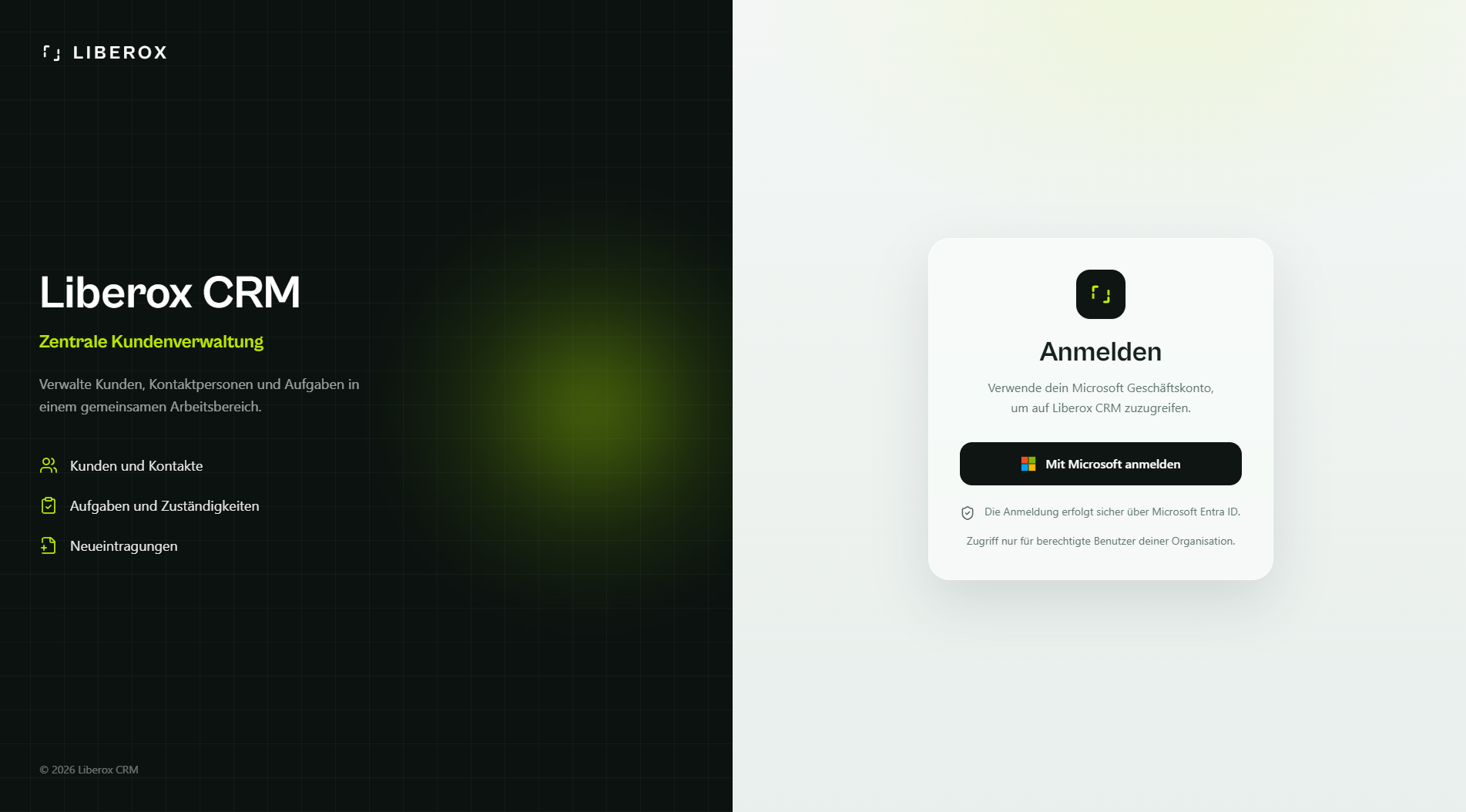 LiberoX CRM Screenshot 1